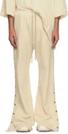 Rick Owens Drkshdw Off-white Hollywood Pusher Sweatpants In 21 Natural