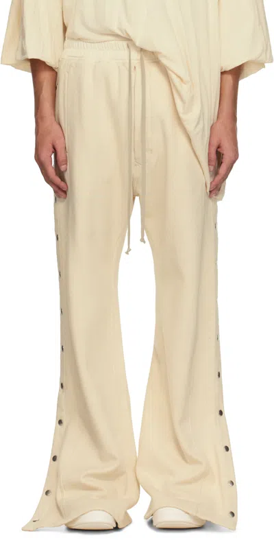 Rick Owens Drkshdw Off-white Hollywood Pusher Sweatpants In 21 Natural