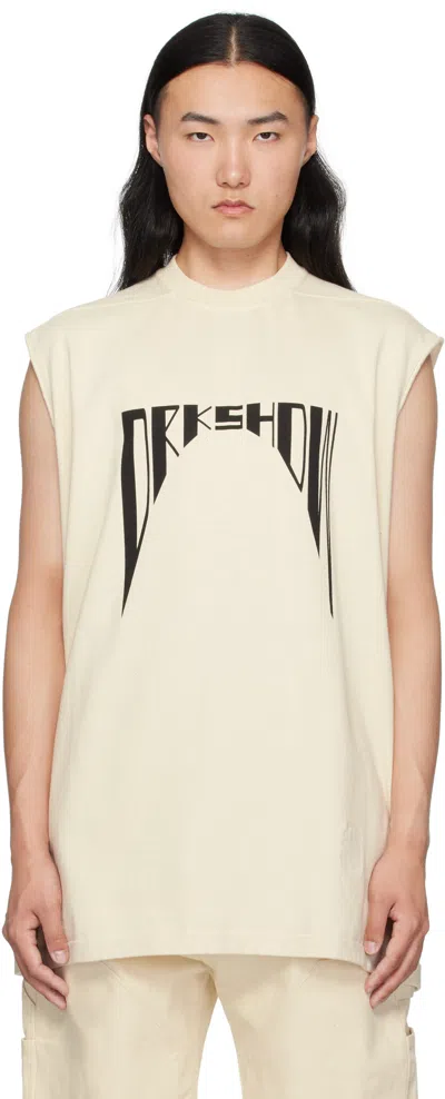 Rick Owens Drkshdw Off-white Hollywood Tarp Tank Top In Neutral