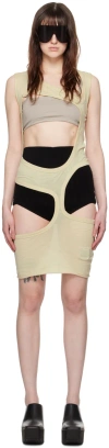 Rick Owens Drkshdw Off-white Membrane Iii Minidress In 08 Pearl