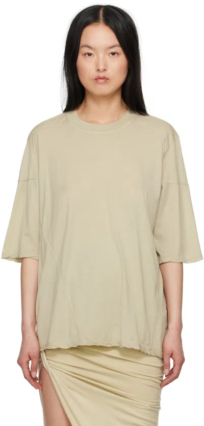 Rick Owens Drkshdw Off-white Walrus T-shirt In 08 Pearl