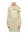 Rick Owens Drkshdw Off-white Mountain Sweater In Gray