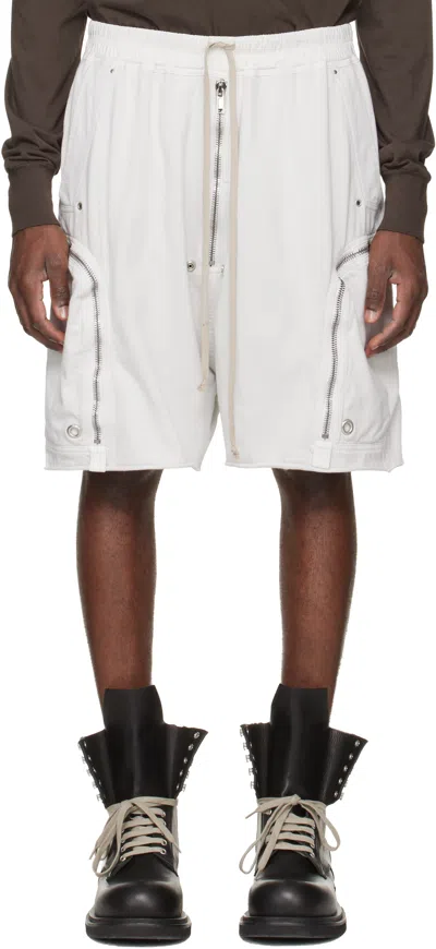 Rick Owens Drkshdw Off-white Temple Bauhaus Pods Shorts