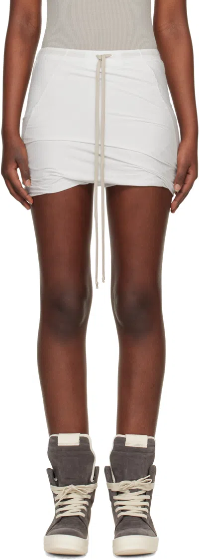 Rick Owens Drkshdw Off-white Temple Buds Shorts In Red