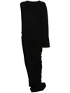 Rick Owens Drkshdw Drkshdw By Rick Owens Woman Maxi Dress Black Size Onesize Cotton In Black