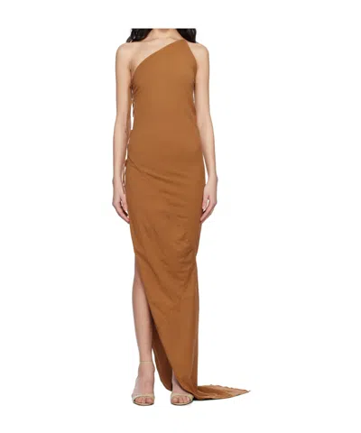 Rick Owens Drkshdw One Shoulder Dress