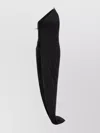 Rick Owens Drkshdw One Shoulder Maxi Dress With Side Slit