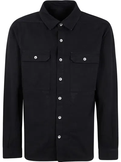 Rick Owens Drkshdw Organic Cotton Button-up Shirt In Black