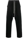 RICK OWENS DRKSHDW ORGANIC-COTTON DRAWSTRING-WAIST TROUSERS