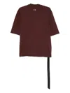 Rick Owens Drkshdw Organic Cotton Short Sleeve T-shirt In Brown