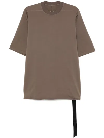 Rick Owens Drkshdw T-shirt Aus Bio-baumwolle In Braun