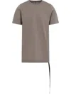 Rick Owens Drkshdw Level T-shirt Asymmetrical Hem In Gray