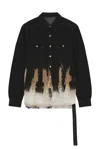 Rick Owens Drkshdw Outershirt In Black & Terra