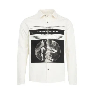 Pre-owned Rick Owens Drkshdw Outershirt 'milk/black' | White | Men's Size S