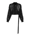 Rick Owens Drkshdw Flight Bomber Jacket In Black