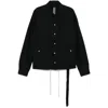 Rick Owens Drkshdw Snapfront Jacket In Black