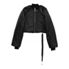 Rick Owens Drkshdw Cropped Padded Jacket In Black