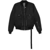 Rick Owens Drkshdw Bauhaus Flight Bomber Jacket In Black