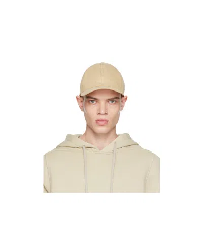 Rick Owens Drkshdw Overdyed Foil Baseball Cap In Nude