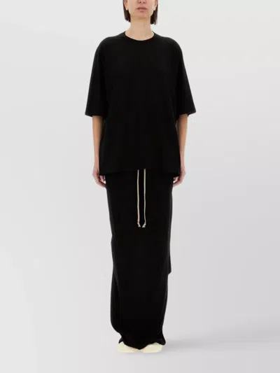 Rick Owens Drkshdw Oversize Crew Neck Soft Fabric T-shirt