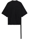Rick Owens Drkshdw Oversize Organic-cotton T-shirt In Black