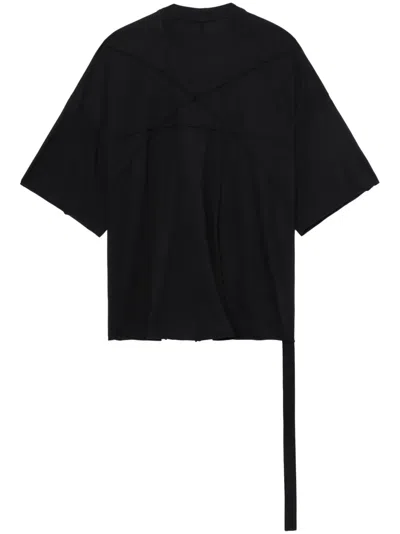 Rick Owens Drkshdw Oversize Organic-cotton T-shirt In Black