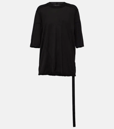 Rick Owens Drkshdw Oversized Cotton Jersey T-shirt In Black
