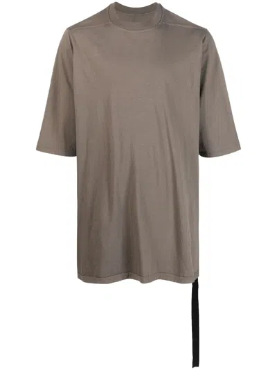 Rick Owens Drkshdw Oversized Cotton T-shirt In Grey