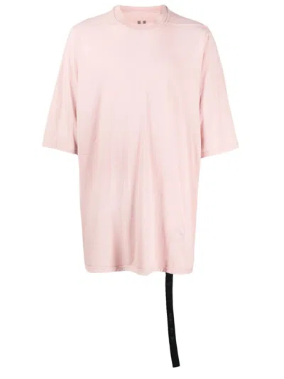 Rick Owens Drkshdw Solid-color Crew-neck T-shirt In Rosa