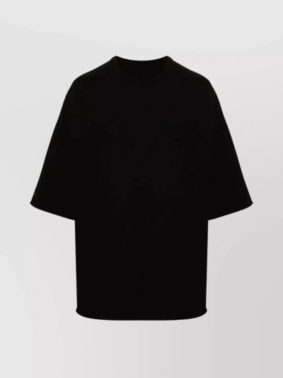 Rick Owens Drkshdw Oversized Crew Neck T-shirt In Black