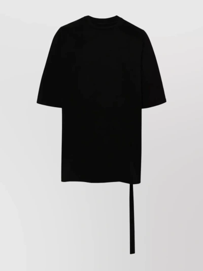 Rick Owens Drkshdw Oversized Crew T-shirt With Back Seam Detail In Black