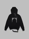 Rick Owens Drkshdw Drkshdw By Rick Owens Oversized Hoodie Black And Milk