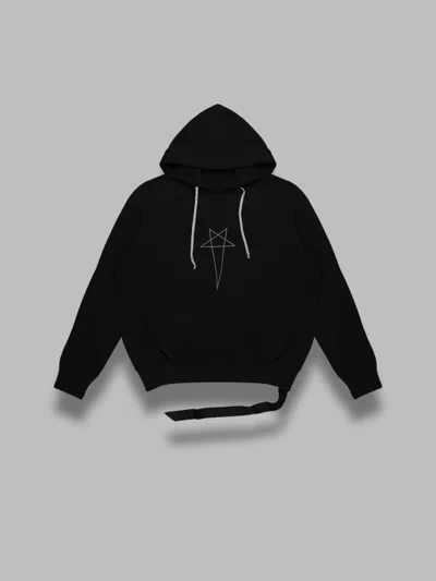 Rick Owens Drkshdw Oversized Hoodie In Black