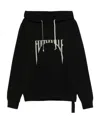 Rick Owens Drkshdw Drkshdw By Rick Owens Oversized Hoodie Black And Milk In Black
