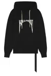 Rick Owens Drkshdw Drkshdw By Rick Owens Oversized Hoodie Black And Milk In Black & Milk