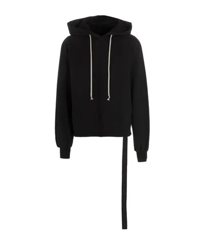 Rick Owens Drkshdw Long-sleeved Sweatshirt In Black