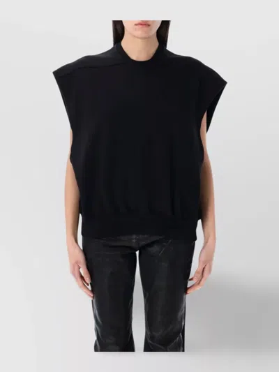 Rick Owens Drkshdw Oversized Tatlin Sleeveless Sweatshirt In Black