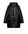 Rick Owens Drkshdw Drkshdw By Rick Owens Mid-length Black Recycled Polyamide Parka In Black