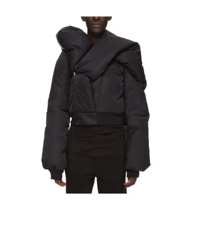 Rick Owens Drkshdw Padded Cropped Jacket In Black