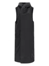 Rick Owens Drkshdw Hooded Sleeveless Vest Featuring Side Pockets In Black