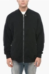 Rick Owens Drkshdw Padded Jumbo Flight Bomber Jacket With Logoed Detail In Black