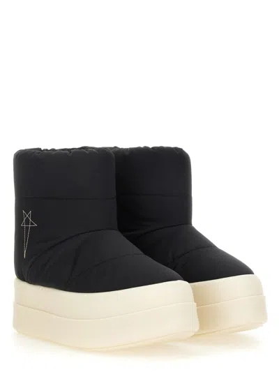 Rick Owens Drkshdw Padded Nylon-cotton Boot In Black