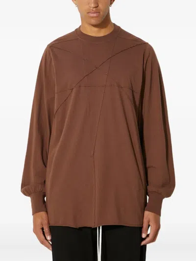 RICK OWENS DRKSHDW PANELLED LONG-SLEEVED T-SHIRT