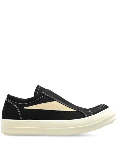 Rick Owens Drkshdw Slip-on-sneakers Mit Kontrasteinsätzen In Black