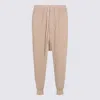 Rick Owens Drkshdw Comfortable Trousers Featuring Elastic Waistband In Neutral