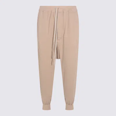Rick Owens Drkshdw Comfortable Trousers Featuring Elastic Waistband In Neutral