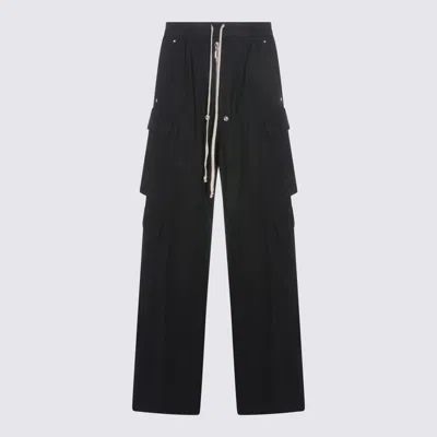 RICK OWENS DRKSHDW RICK OWENS DRKSHDW BLACK DOUBLE CARGO JUMBO PANTS