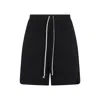 Rick Owens Drkshdw Black Hollywood Long Boxers Butt Zipp Shorts In Black