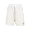 Rick Owens Drkshdw Drkshdw By Rick Owens Asymmetric Hem Button Zip Long Boxers In White