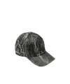 Rick Owens Drkshdw Denim Effect Fabric Baseball Cap In Black